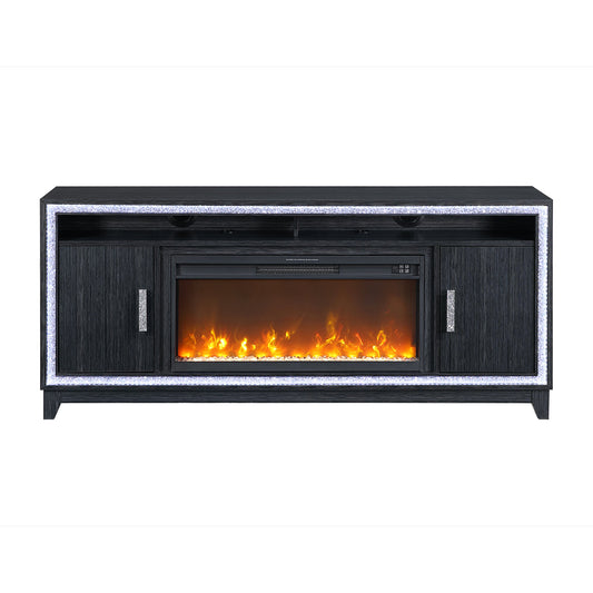 Almera 72-inch Electric Fireplace TV Stand - Dark Finish