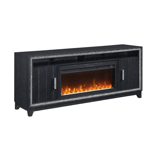 Almera 72-inch Electric Fireplace TV Stand - Dark Finish