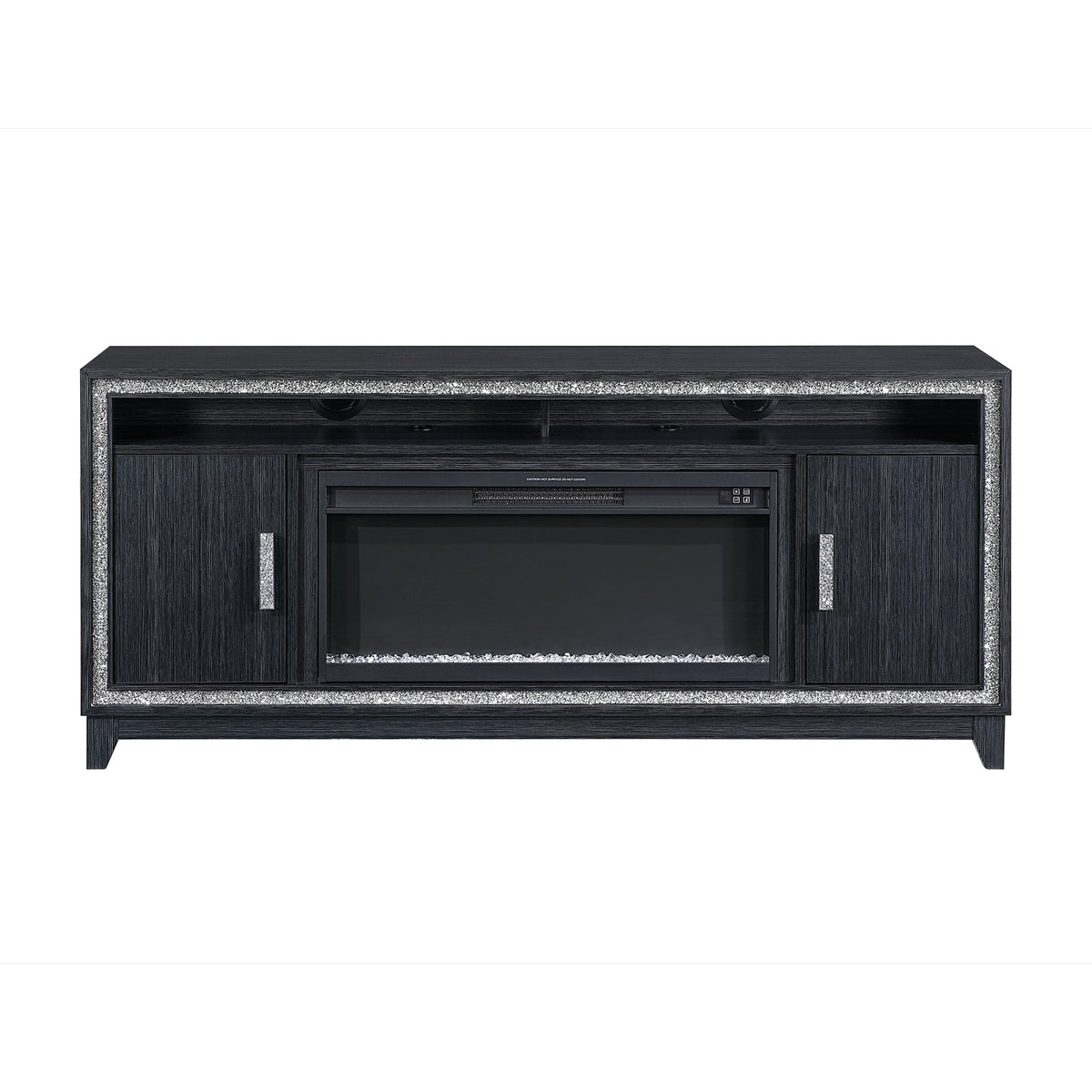 Almera 72-inch Electric Fireplace TV Stand - Dark Finish