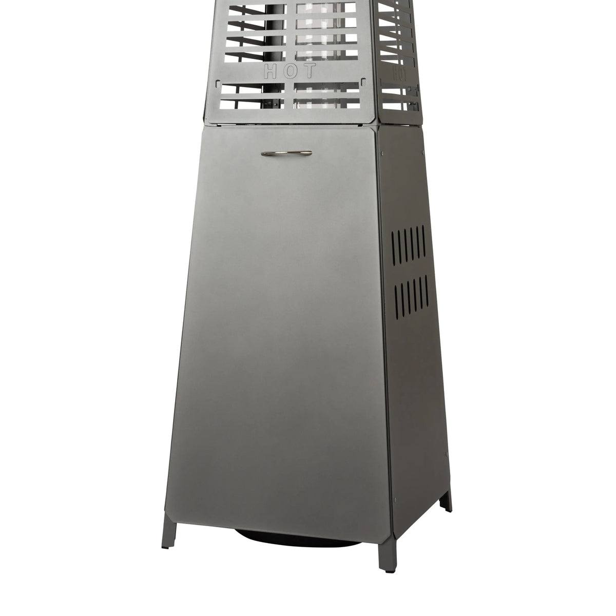 Modern Pyramid Flame Patio Heater, Black