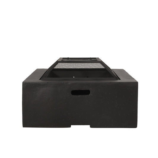 Outdoor 29" Square MgO Wood-Burning Fire Pit
