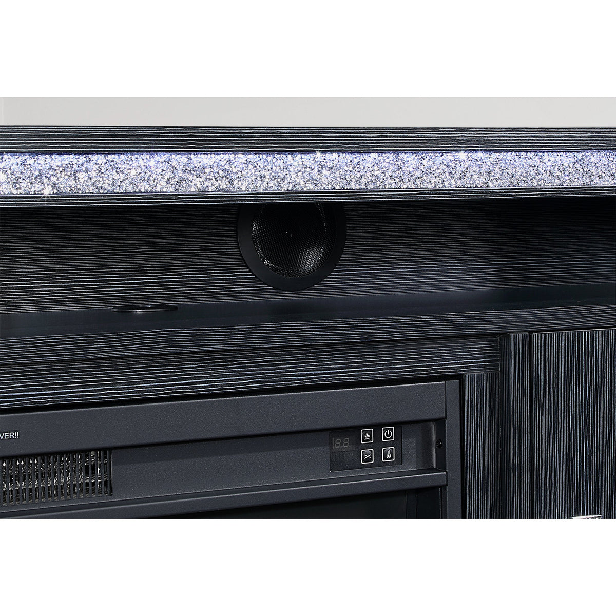 Almera 72-inch Electric Fireplace TV Stand - Dark Finish
