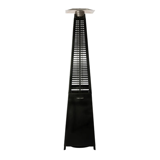 Modern Pyramid Flame Patio Heater, Black