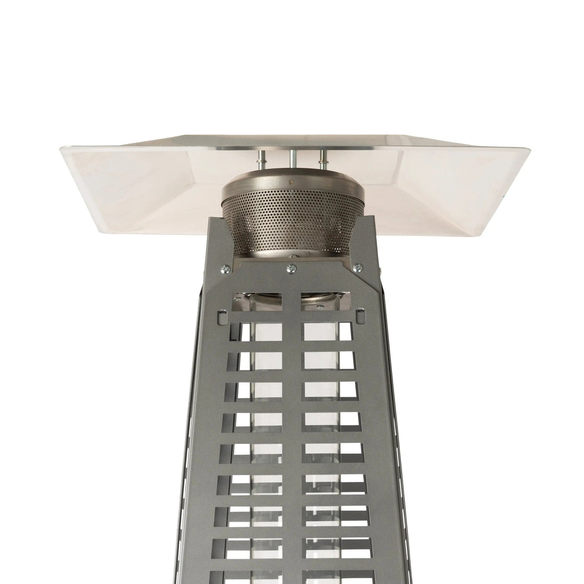 Modern Pyramid Flame Patio Heater, Black