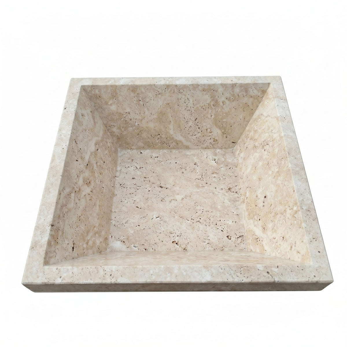 Miletos Ivory Travertine Natural Stone Fire Pit