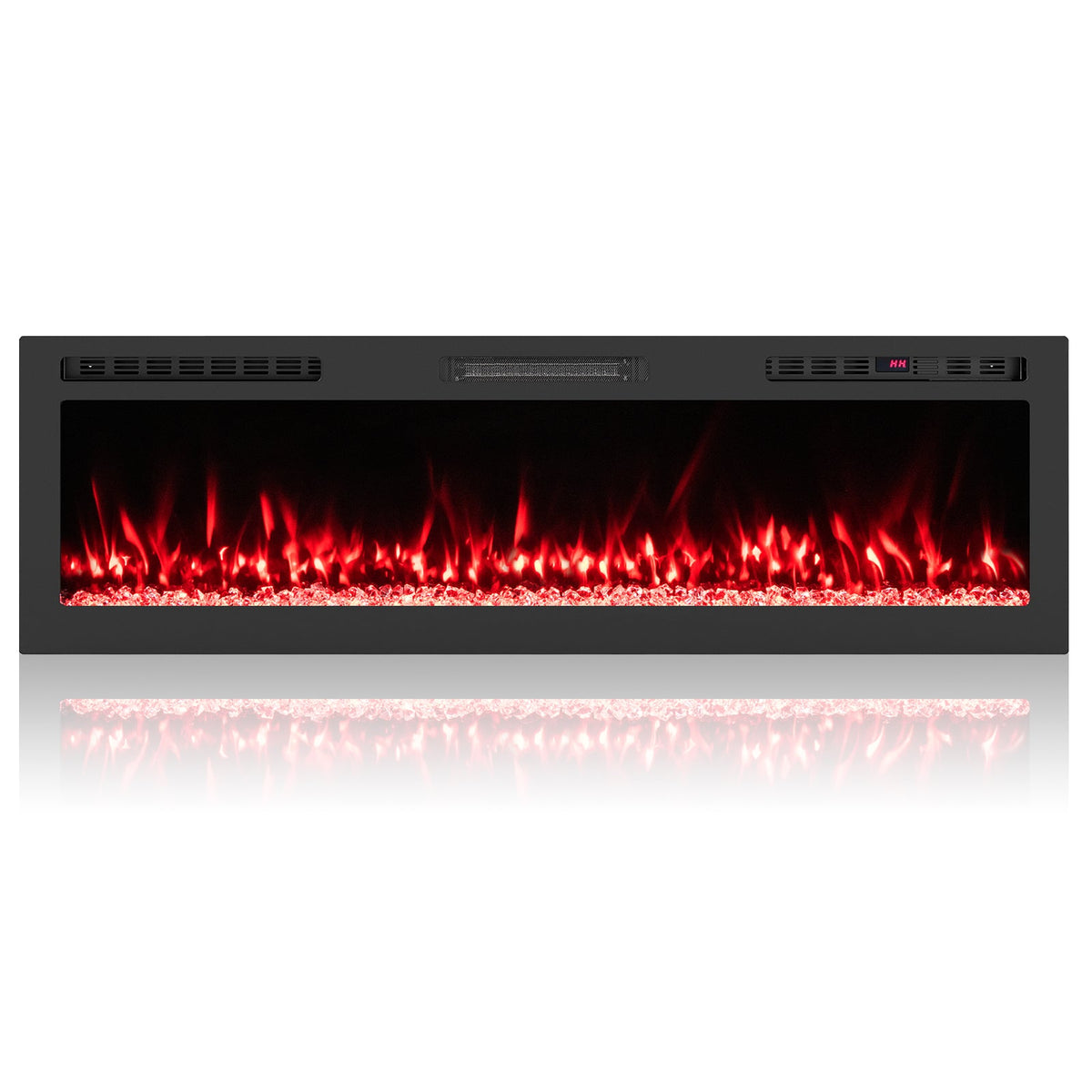 Smart WiFi Electric Fireplace Wall Mounted & Recessed 750W/1500W Heater